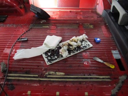 Schoonmaken / bitumen gedeeltelijk verwijderen