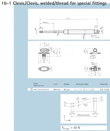 technische datasheet