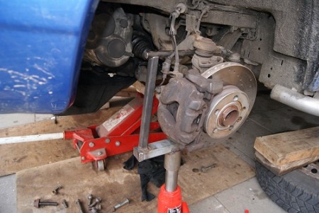 zo gaat de torsie vering ook omhoog