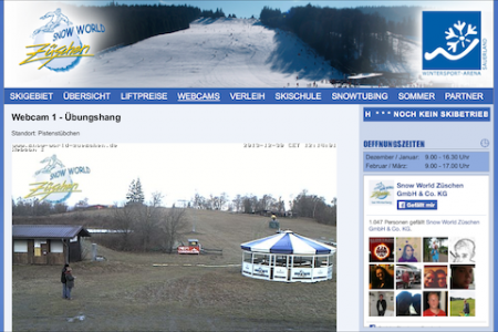 Webcam Snowworld Züschen