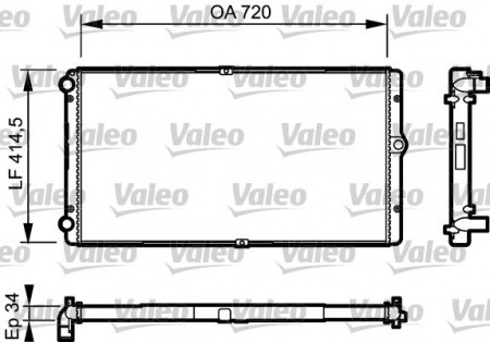 Valeo 732177.  Orginele AXG koeler