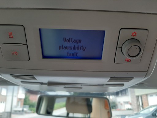Foutmelding Voltage Plausibility Fault