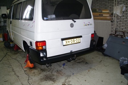 Bumper los/vast om te meten.