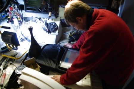 De VAS 5052 computer aan het werk.