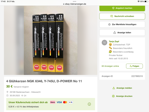 Type bougies