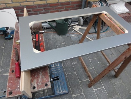 het gat voor de CAN FL1766 Combinatieunit met 2 branders en gootsteen