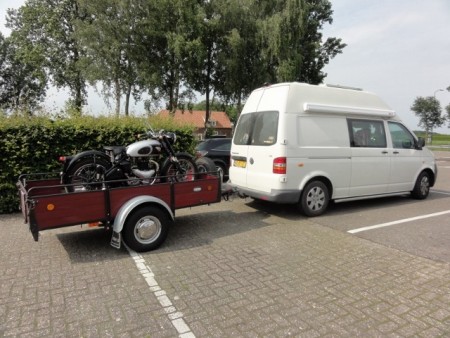 de BSA op de terugweg weer ophalen uit Etten Leur